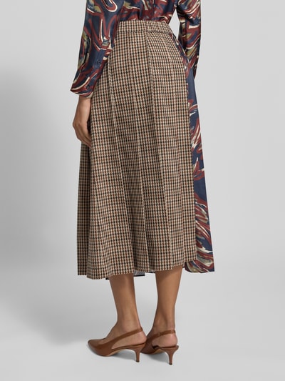 Weekend Max Mara Midi-Rock aus Schurwoll-Mix Modell 'FANALE' Bordeaux 5