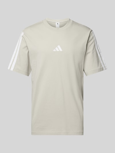 adidas Sportswear T-shirt met labelstitching Zand - 2
