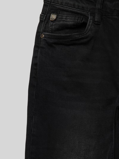 Garcia Loose Fit Jeans mit Label-Details Black 2