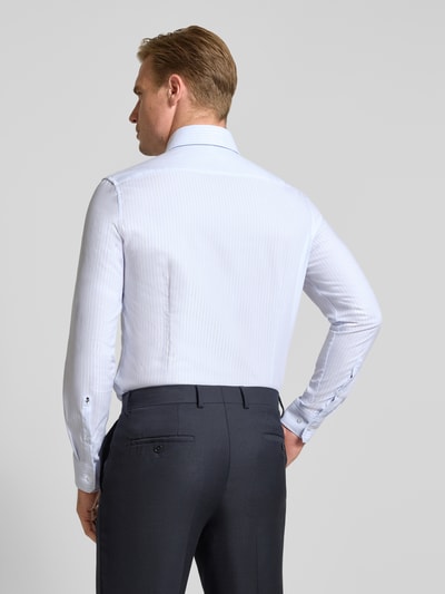 Seidensticker Slim Fit Businesshemd aus reiner Baumwolle Modell 'Spread Kent' Bleu 5