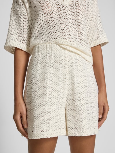 Jake*s Casual Shorts met elastische band Offwhite - 3