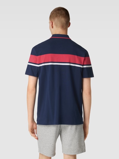 SERGIO TACCHINI Koszulka polo z paskami w kontrastowym kolorze model ‘DAMARINDO’ Granatowy 5