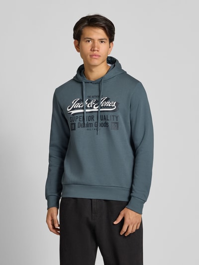 JACK & JONES Hoodie mit Kapuze Blau 4