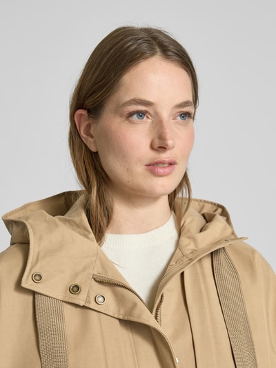 G-LAB Mantel aus Lyocell-Baumwoll-Mix mit Leinen-Anteil Modell 'MILLA II' Sand 3