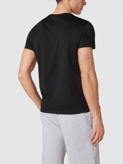 Lacoste T-Shirt mit Logo-Stitching Modell 'Supima' Black 5