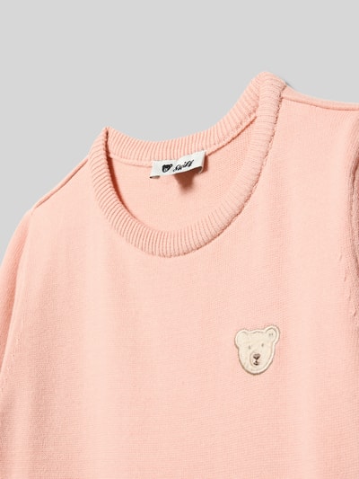 Steiff Strickkleid mit Motiv-Stitching Rosa 2