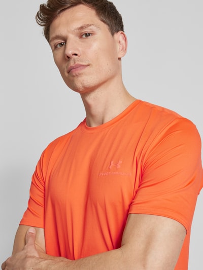 Under Armour T-Shirt mit Label-Print Modell 'Vanish' Orange 3