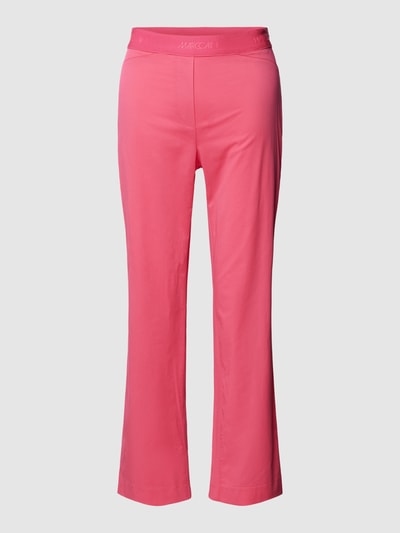 Marc Cain Stoffen broek met elastische band met logo Felroze - 2