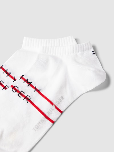 Tommy Hilfiger Sneakersocken mit Kontraststreifen Weiss 2