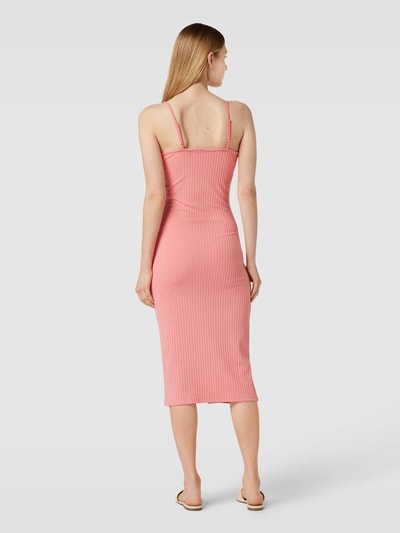 Vero Moda Knielange jurk met knoopsluiting, model 'MADDYBABA' Roze - 5