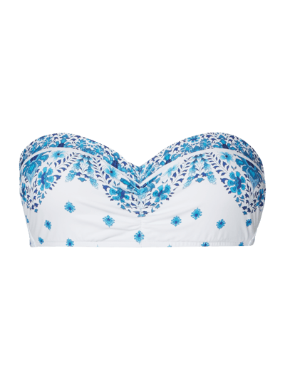 Seafolly Bikini-Oberteil mit ornamentalem Muster  Weiss 1