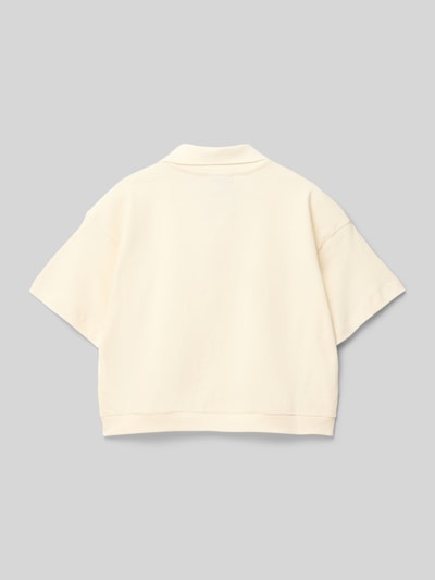 CHAMPION T-Shirt mit Umlegekragen Sand 3