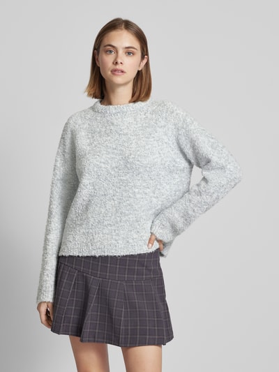 Only Heerlijk zachte pullover met ronde hals, model 'CIROLA' Lichtgrijs gemêleerd - 4