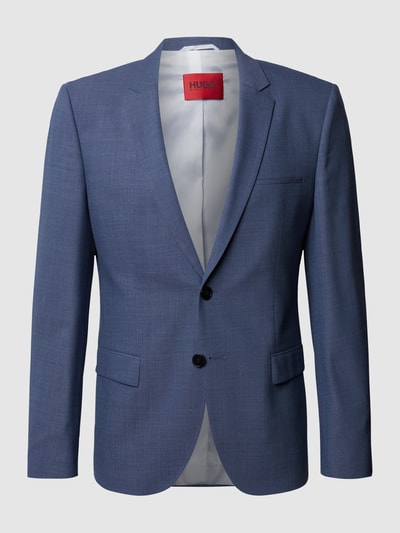 HUGO Extra slim fit colbert van scheerwolmix, model 'Arti' Bleu - 2