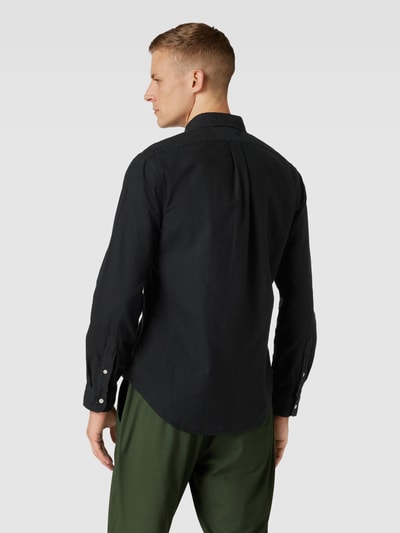 Polo Ralph Lauren Slim fit vrijetijdsoverhemd met labelstitching Zwart - 5