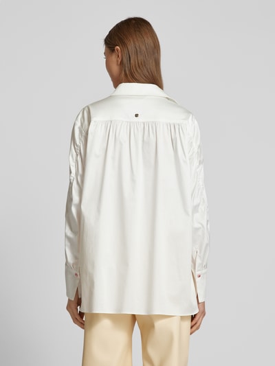 Marc Cain Regular Fit Bluse mit Umlegekragen Offwhite 5