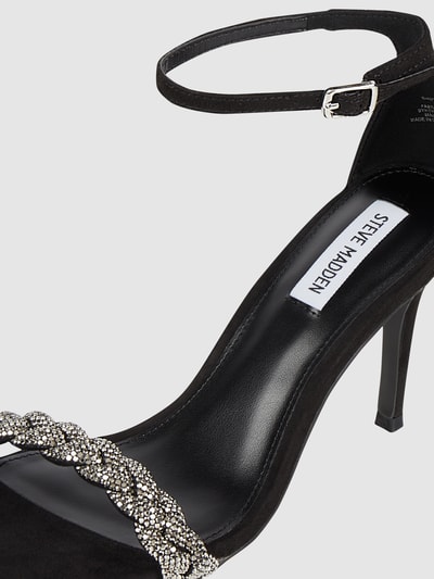 Steve Madden Sandaaltjes met naaldhak, model 'Indira' Zwart - 2