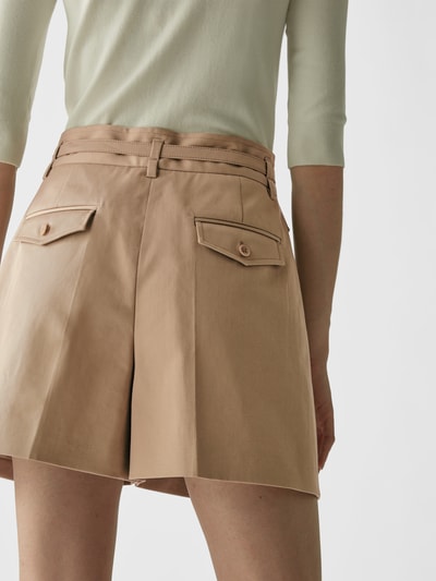 RED Valentino Shorts mit Bundfalten Camel 6