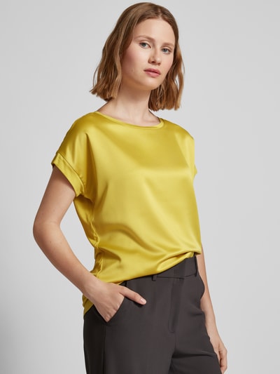 Christian Berg Woman Blouseshirt met kapmouwen Mosterdgeel - 3