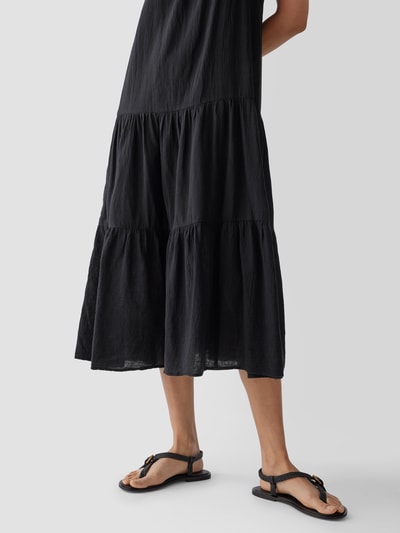 Honorine Midikleid mit Square-Neck-Ausschnitt Schwarz 3