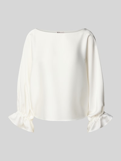 VM by Vera Mont Relaxed Fit Bluse mit U-Boot-Ausschnitt Weiss 2