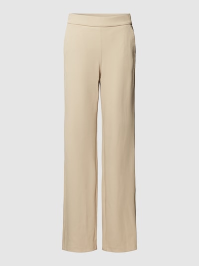 MAC Flared stoffen broek met paspelzakken, model 'CHIARA' Beige - 2