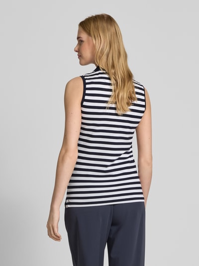 Christian Berg Woman Tanktop mit Polokragen Dunkelblau 5