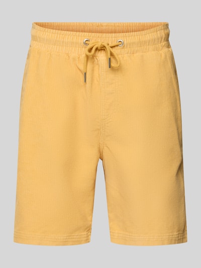 Mazine Regular Fit Shorts aus Cord GELB 2