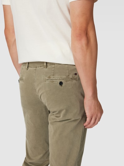 Tommy Hilfiger Pants Chinosy z wpuszczanymi kieszeniami w stylu francuskim model ‘DENTON’ Khaki 3