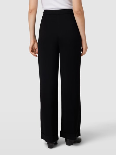 Emporio Armani Stoffen broek met omslag Zwart - 5