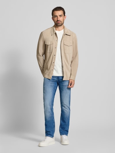 BOSS Orange Straight fit jeans van katoenmix, model 'DELAWARE BO' Jeansblauw - 1