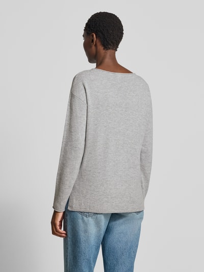 Brax Wollen pullover met kasjmier, model 'STYLE.LIZ' Middengrijs gemêleerd - 5