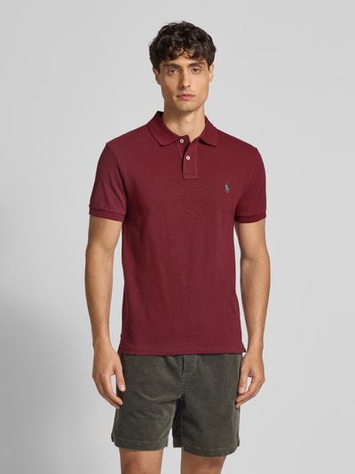 Polo Ralph Lauren Poloshirt mit Label-Stitching Bordeaux 4