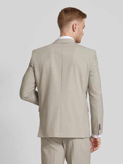 HECHTER PARIS Slim fit colbert met paspelzak op de borst Beige - 5