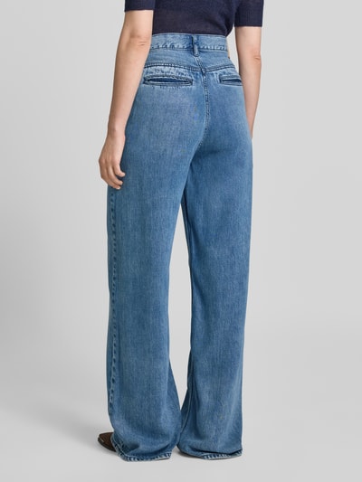 Mustang Wide leg jeans met siernaden, model 'Style Luise' Jeansblauw - 5