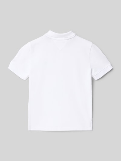 Tommy Hilfiger Kids Regular Fit Poloshirt aus reiner Baumwolle Weiss 3
