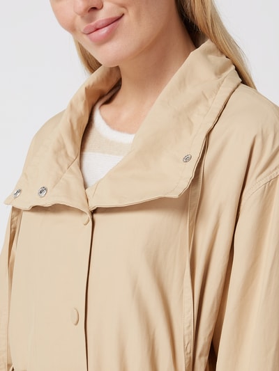 OPUS Trenchcoat met tunnelkoord, model 'Herike' Lichtbruin - 3