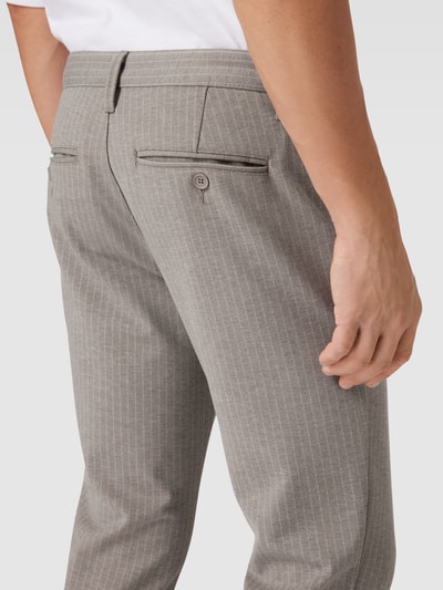 ONLY & SONS Stoffhose mit Nadelstreifen Modell 'MARK' Mittelbraun 3