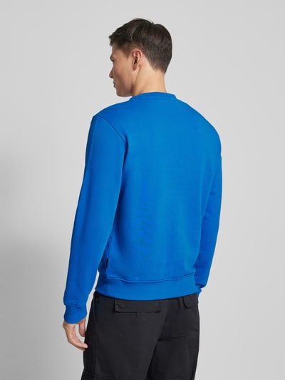 Napapijri Sweatshirt met logostitching, model 'BALIS' Koningsblauw - 5