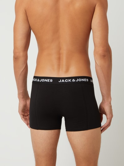 Jack & Jones Obcisłe bokserki o kroju comfort fit z dodatkiem streczu w zestawie 3 szt. model ‘Anthony’ Czarny 5