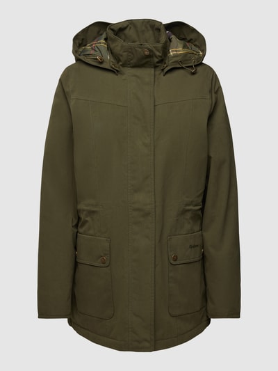 Barbour Jacke mit Eingrifftaschen Modell 'BUTTERCUP' Oliv 2