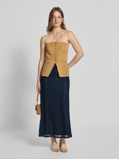 Vila Midirok van kant, model 'FEMMA' Marineblauw - 1