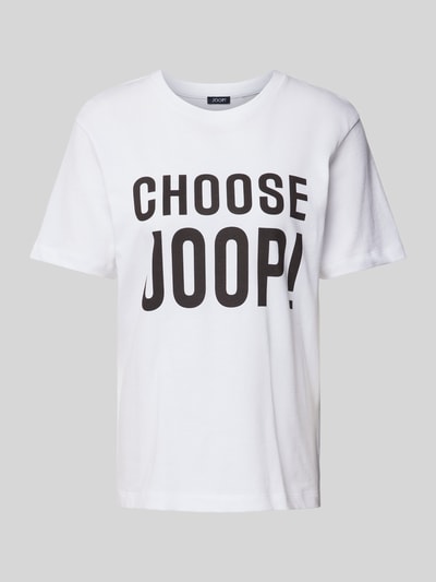 JOOP! T-shirt met logoprint Wit - 2