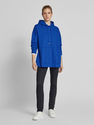 Marc O'Polo Oversized Hoodie aus reiner Baumwolle mit Seitenschlitzen Royal 1