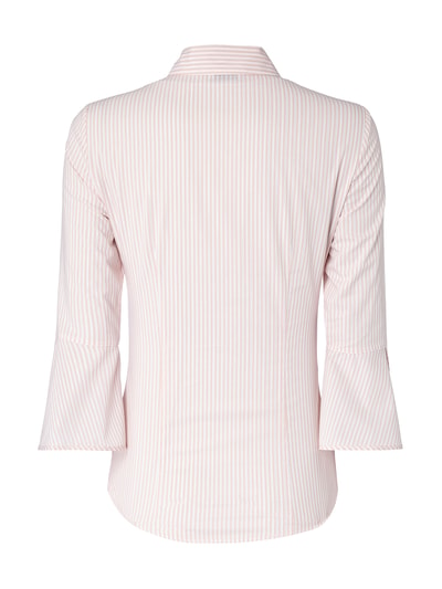 Liu Jo White Bluse mit Streifenmuster und Effektgarn Rose 3