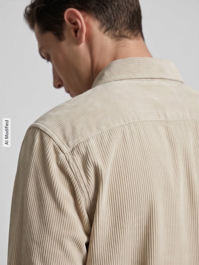 BOSS Orange Regular fit vrijetijdsoverhemd van puur katoen model 'Relegant' Beige - 3