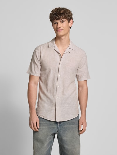 Only & Sons Vrijetijdsoverhemd met reverskraag, model 'CAIDEN' Beige - 4