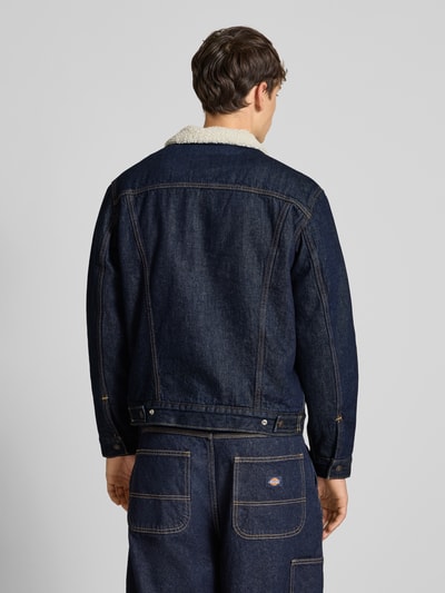 Levi's® Jeansjacke mit Teddyfutter Modell 'GIVE IT A RINSE' Dunkelblau 5