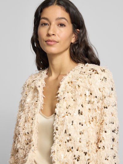 Rich & Royal Blazer mit Paillettenbesatz Ecru 3
