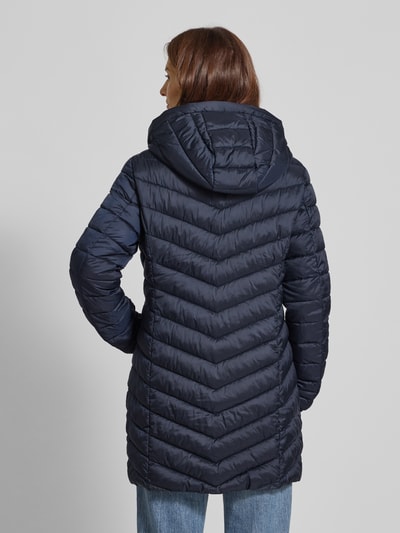 Christian Berg Woman Selection Steppmantel mit Kapuze Dunkelblau 5